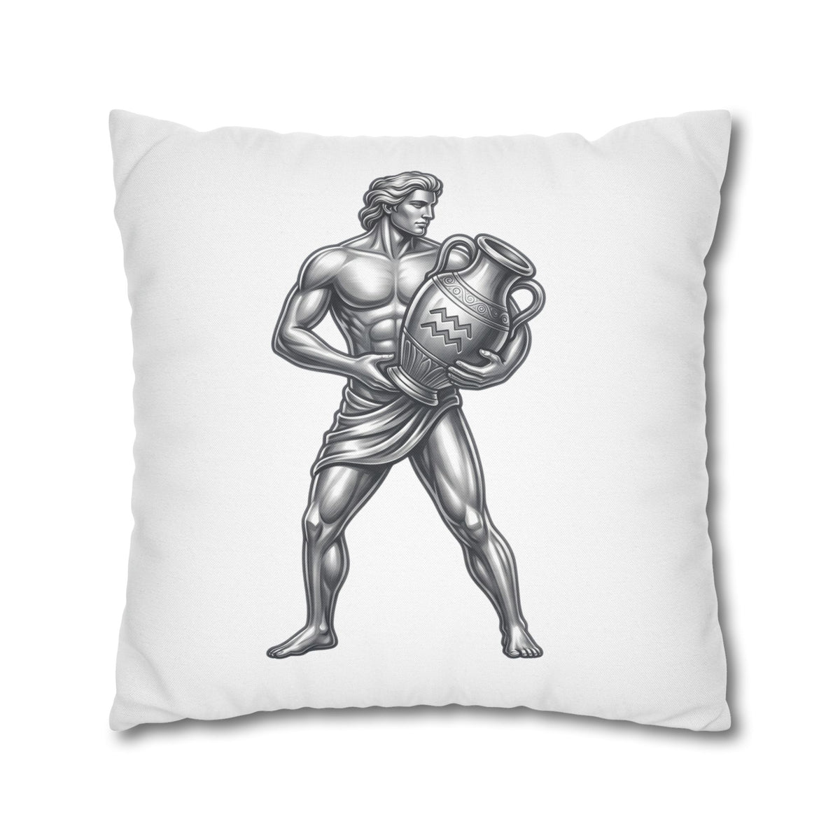 Aquarius Zodiac Pillow pillowcase — Mythical Water Bearer Decorative Throw Pillow