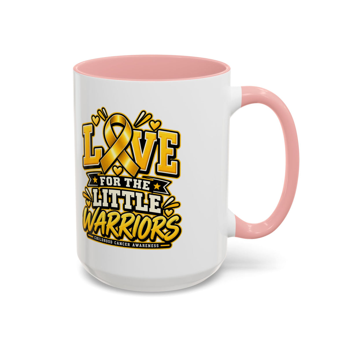 Coffee Mug — "Love for the Little Warriors" Childhood Cancer Awareness Accent Mug
