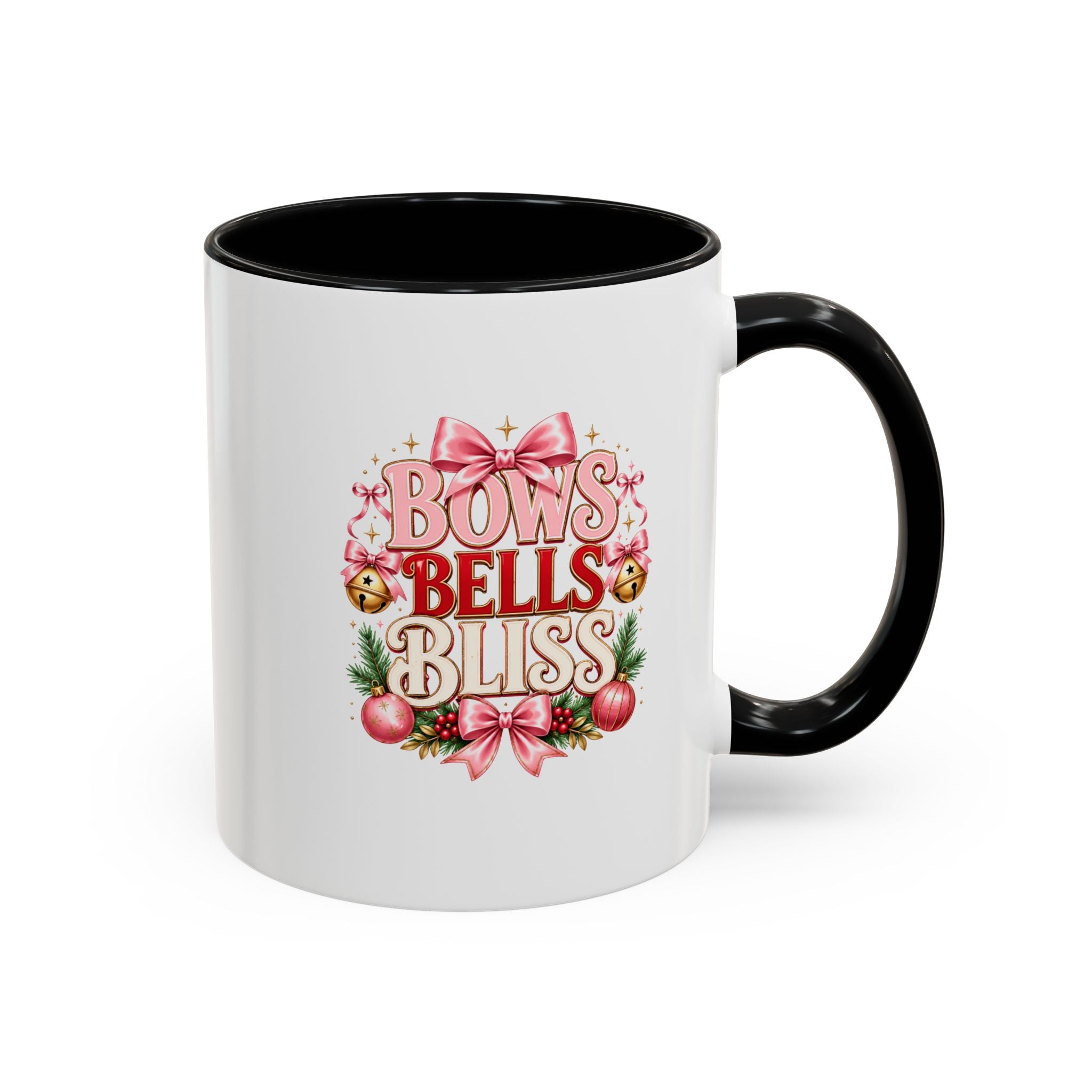 Bows Bells Bliss Christmas Accent Coffee Mug