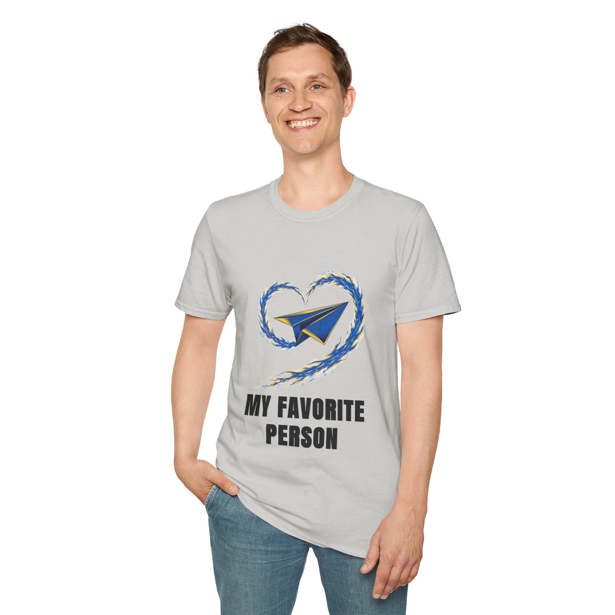 Paper Plane Heart T-Shirt — “My Favorite Person” Graphic Tee - Trending Now - August 2026