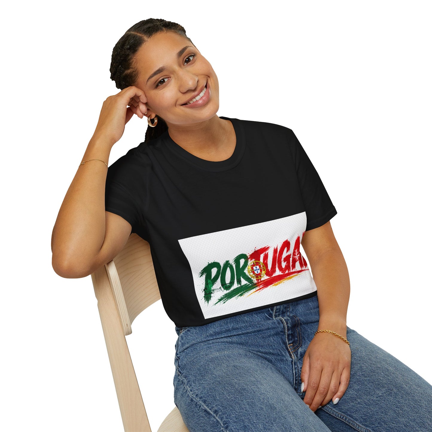 Portugal Flag Script T-Shirt — Portuguese Pride Tee