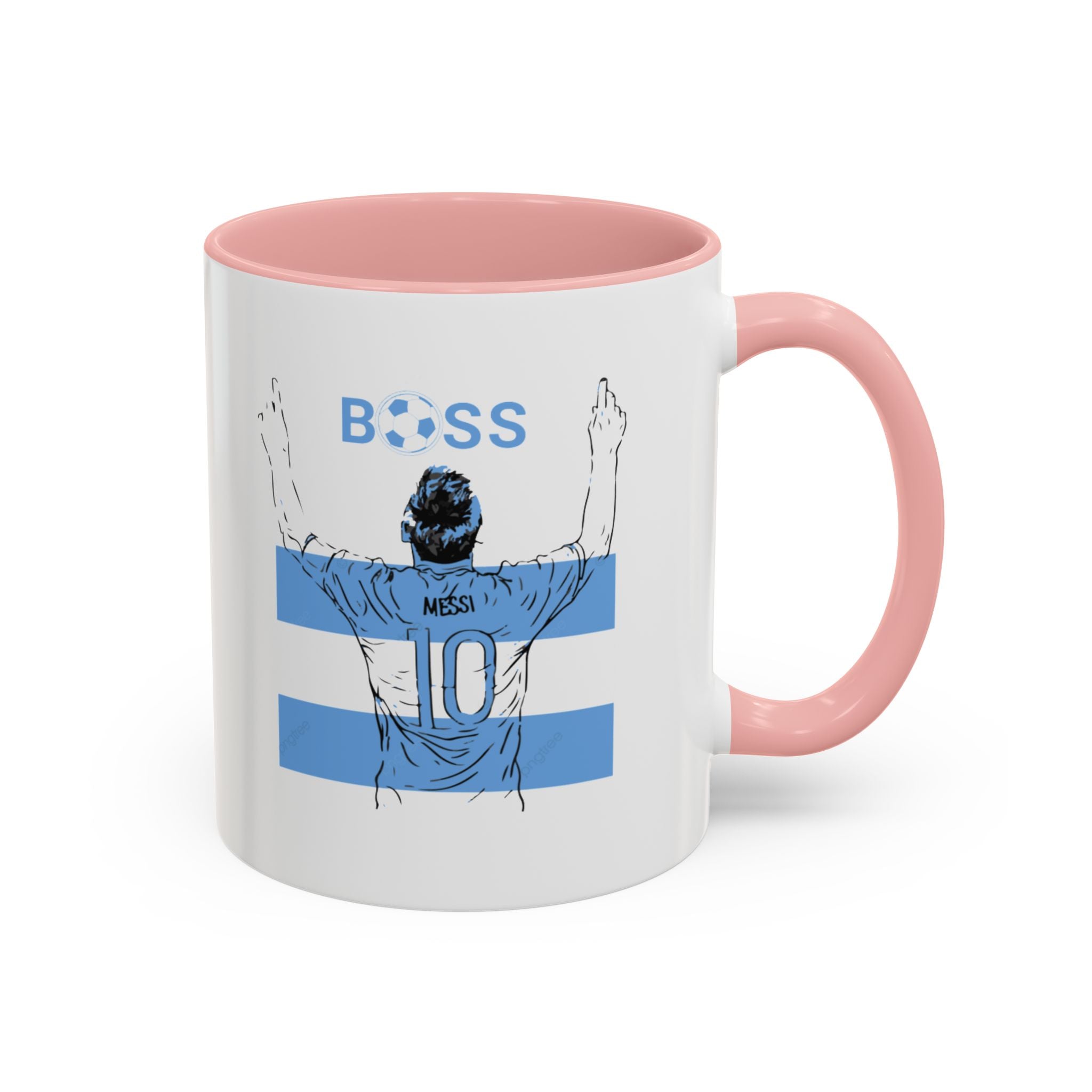 Boss Soccer Player Accent Coffee Mug —