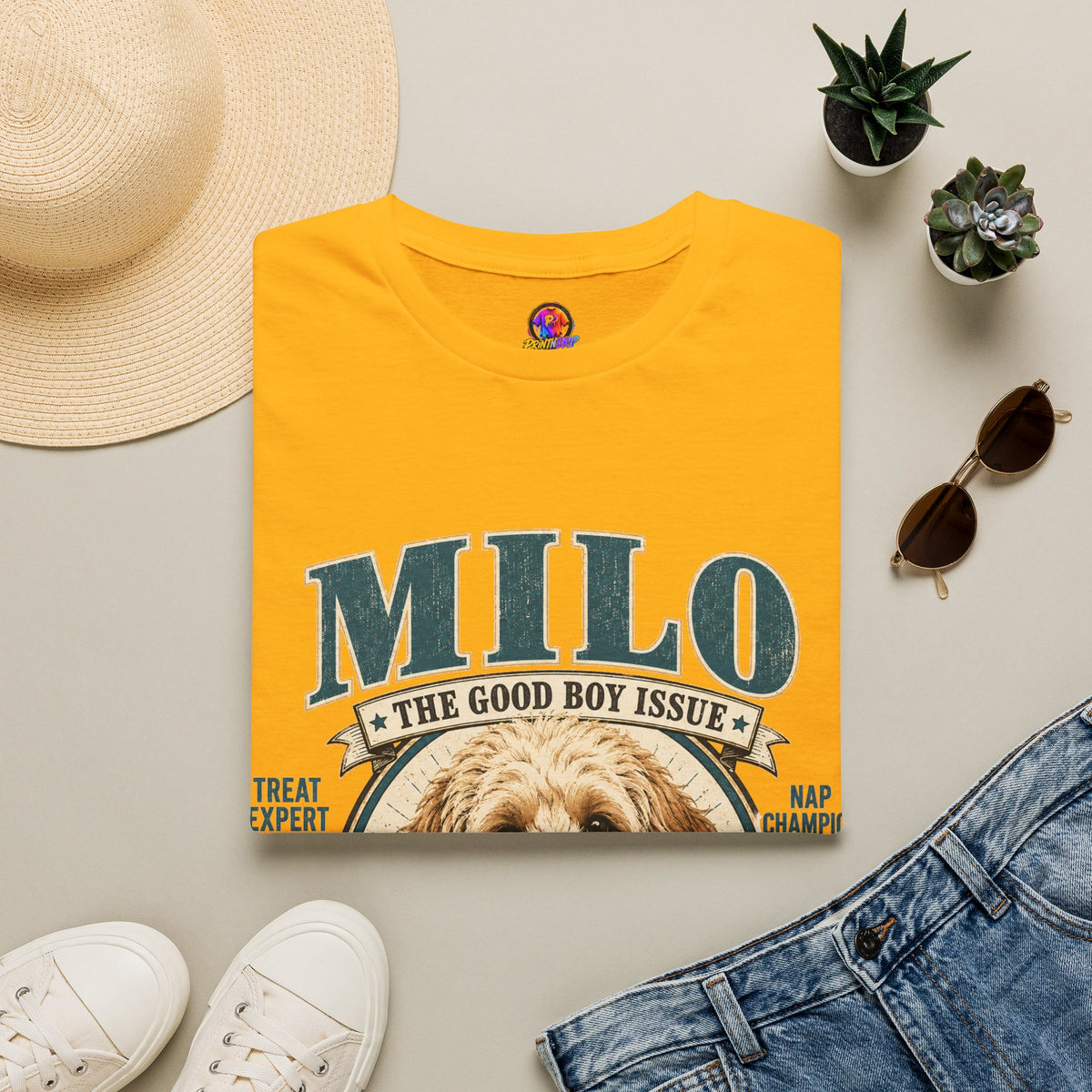 Milo 'The Good Boy Issue' T-Shirt — Cute Dog Portrait Tee