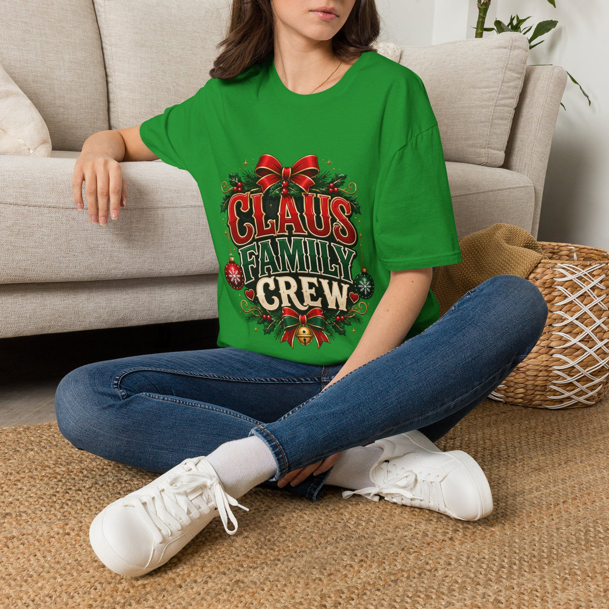Claus Family Crew T-Shirt — Festive Christmas Holiday Tee