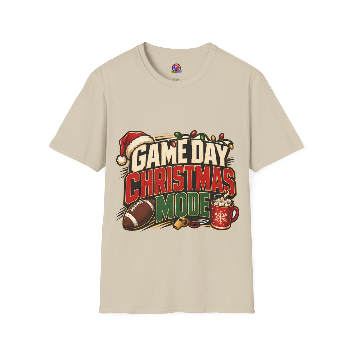 Game Day Christmas T-Shirt — Football Holiday Mode Tee