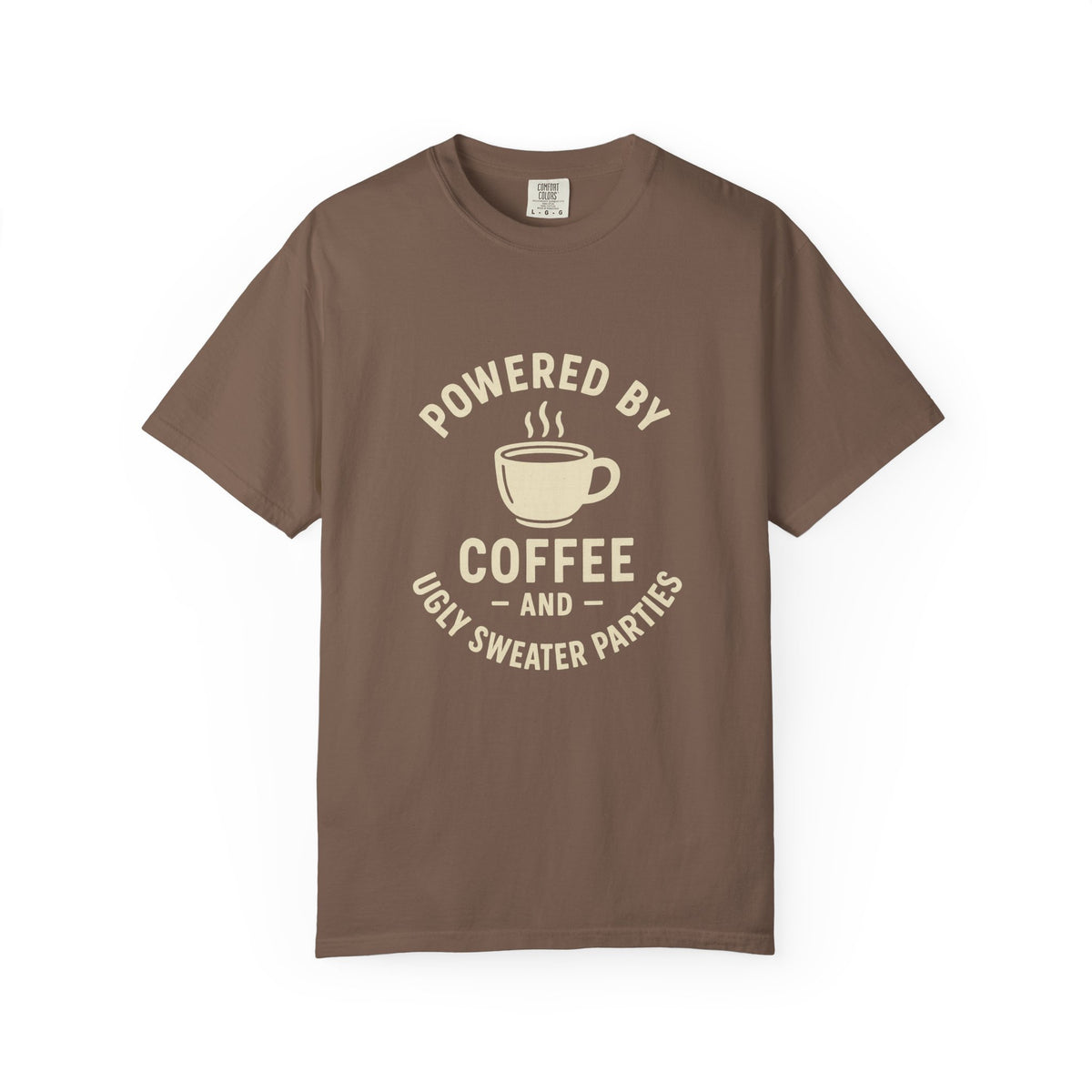 Powered by Coffee T-Shirt — Funny Coffee Lover Tee - Trending Now - October 2026