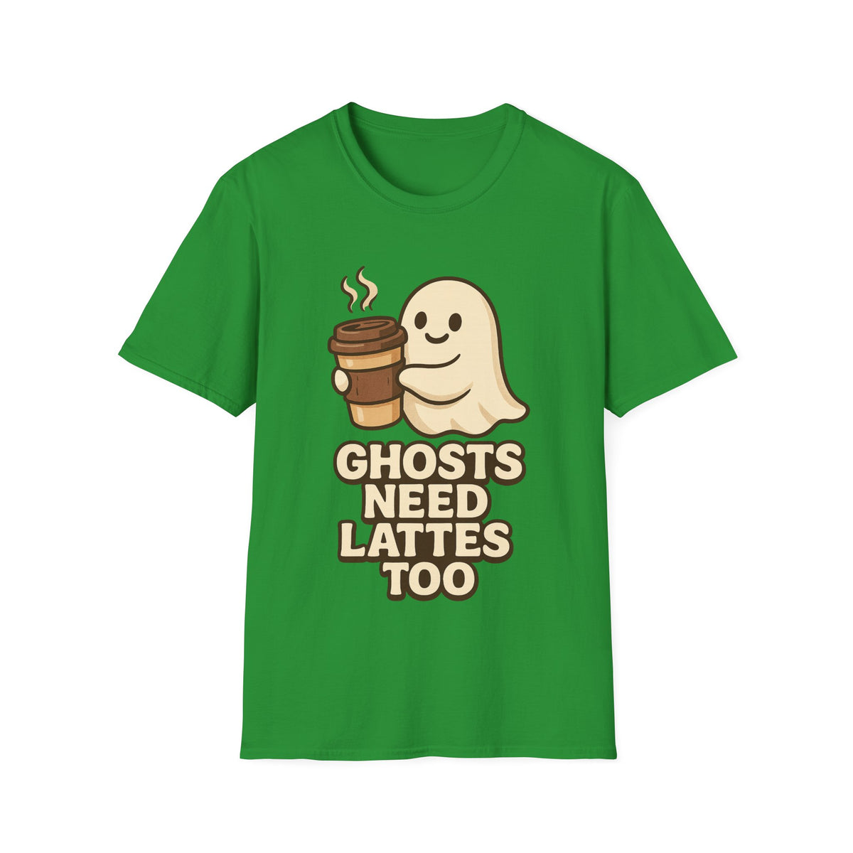 Ghosts Need Lattes Too T-Shirt - Trending Now - August 2026