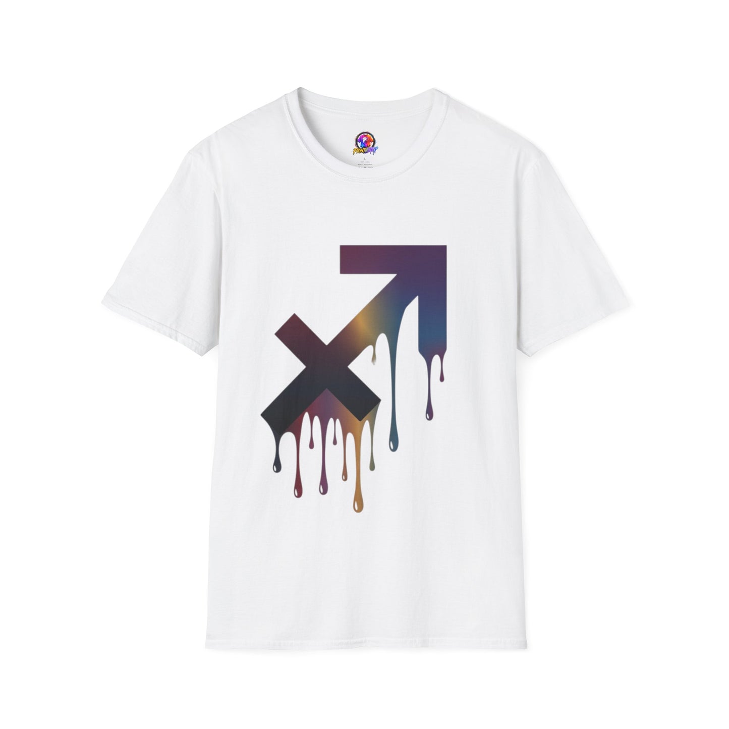 Sagittarius Drip T-Shirt — Gradient Astrological Arrow Tee