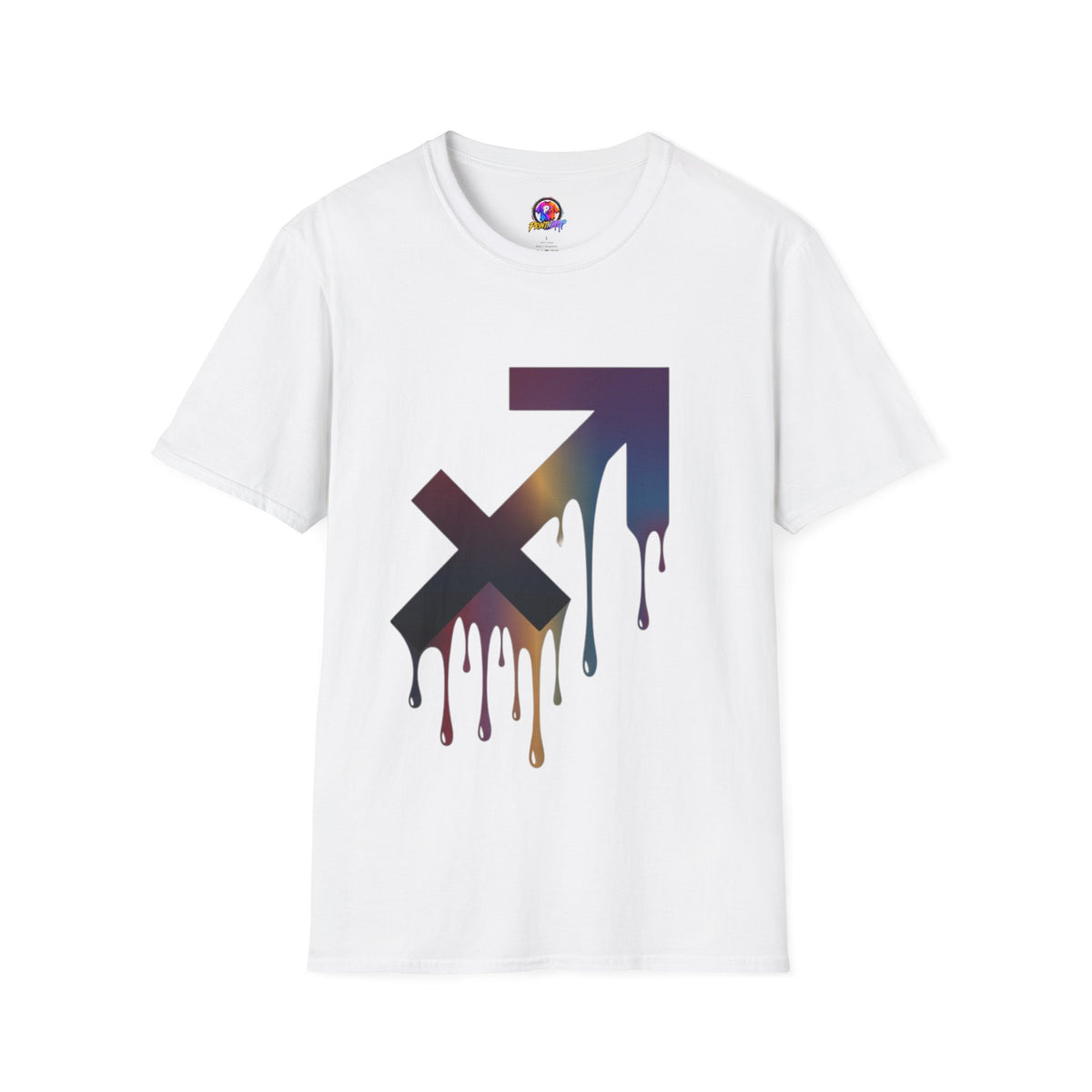 Sagittarius Drip T-Shirt — Gradient Astrological Arrow Tee