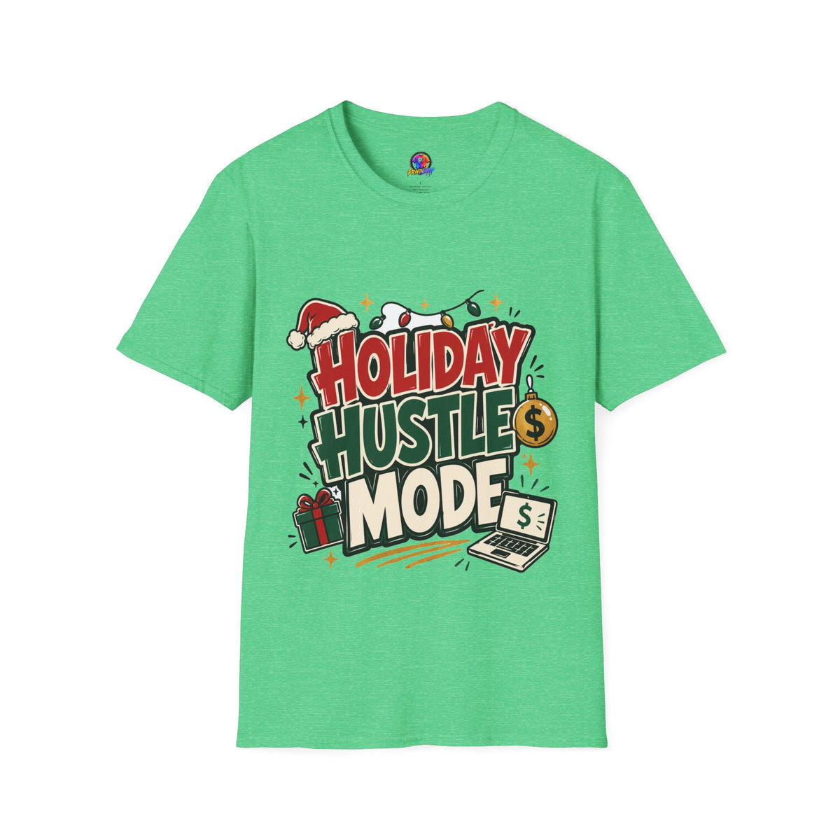 Holiday Hustle Mode T-Shirt — Funny Christmas Graphic Tee