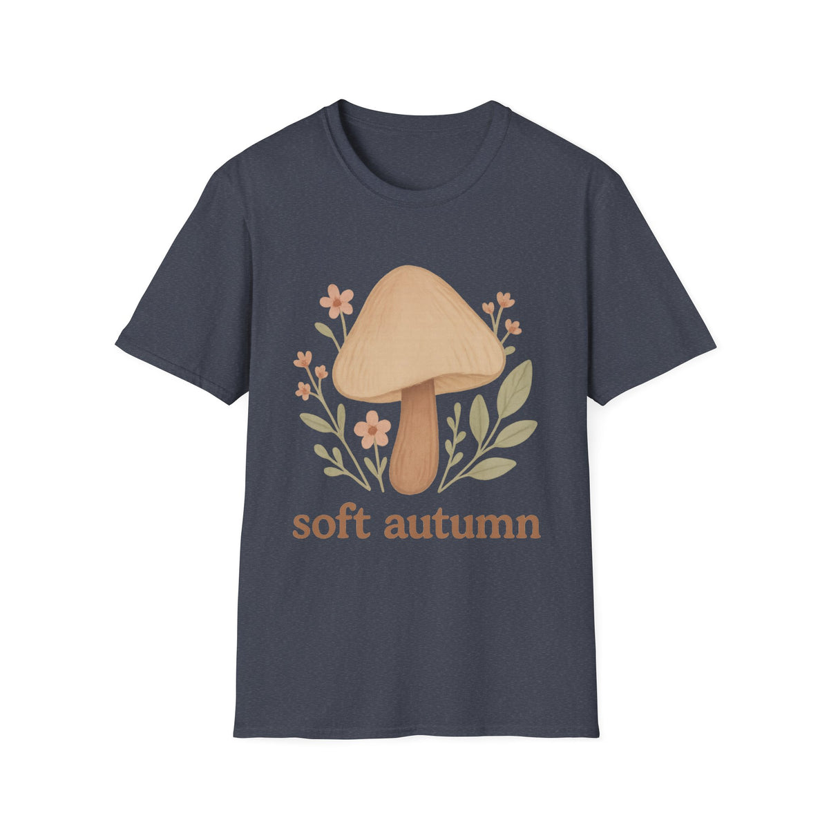 Mushroom Graphic T-Shirt — 'soft autumn' Cozy Nature Tee - Trending Now - September 2026