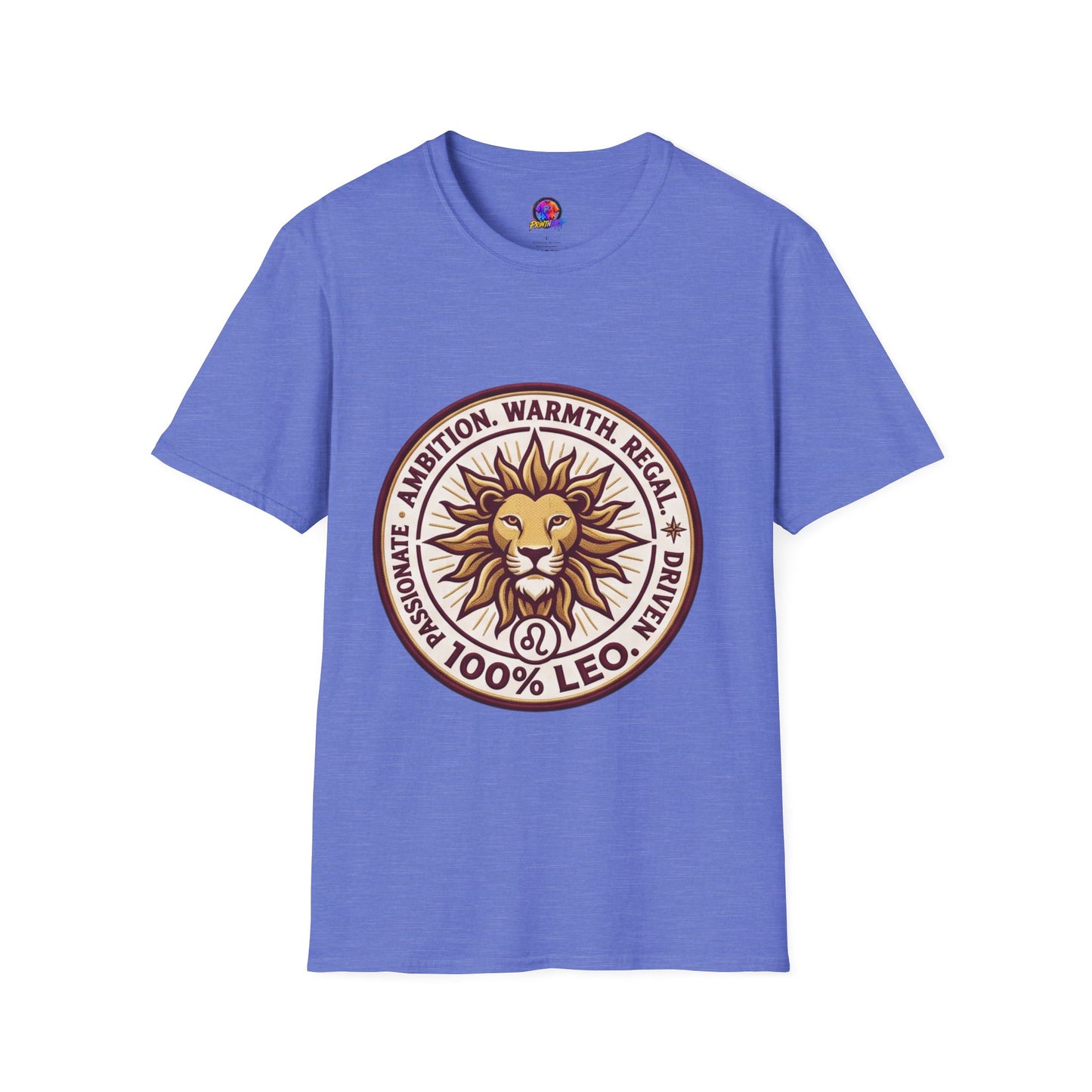 Leo Zodiac Lion T-Shirt — Ambition, Warmth & Regal Pride Graphic Tee