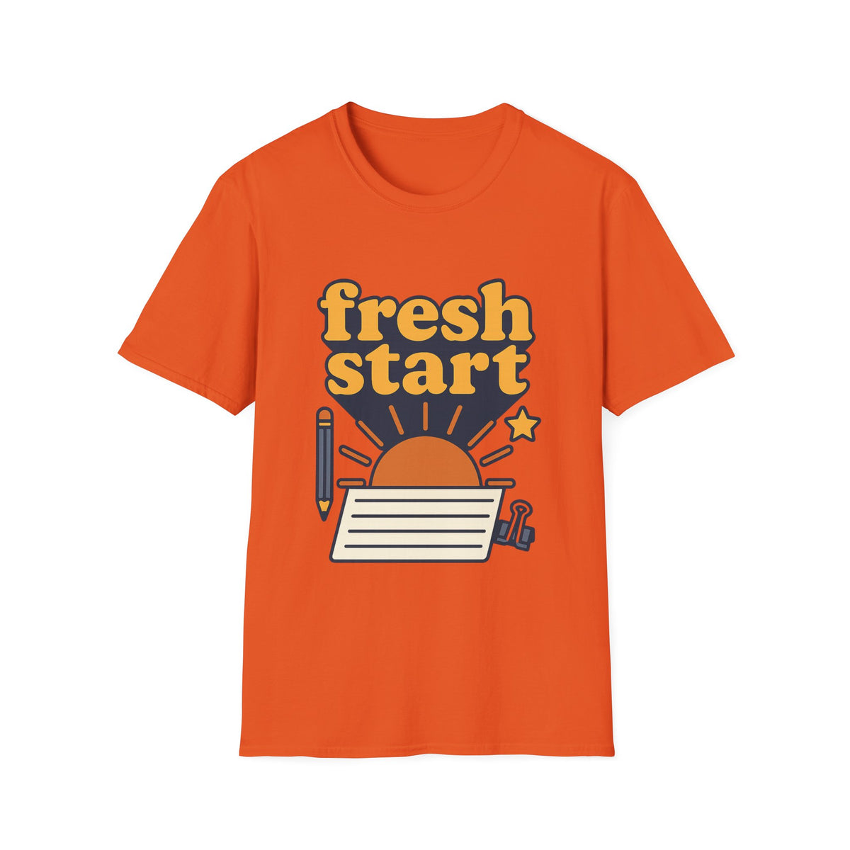 Fresh Start T-Shirt – Retro Sunrise Graphic  - Trending Now - August 2026