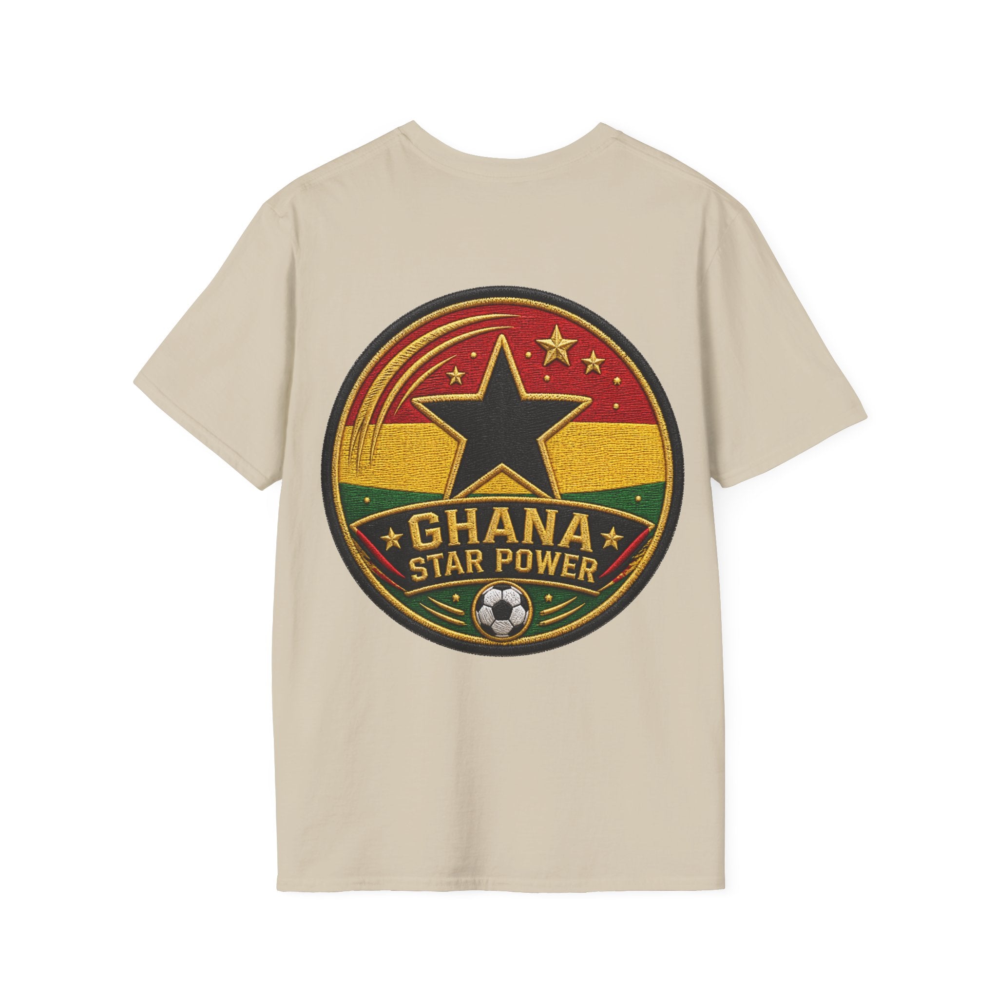 Ghana Star Power Soccer T-Shirt — Afro Football Fan Tee - Ghana T-Shirt