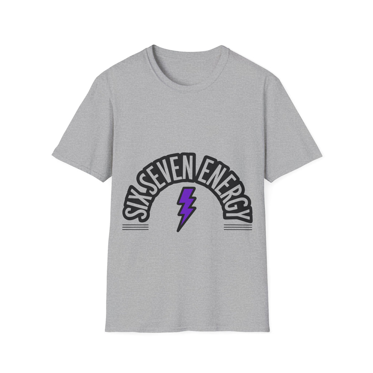 Six Seven Energy Retro Lightning Tee - Bold Slogan Punk Rock Graphic T-Shirt - Trending Now - September 2026