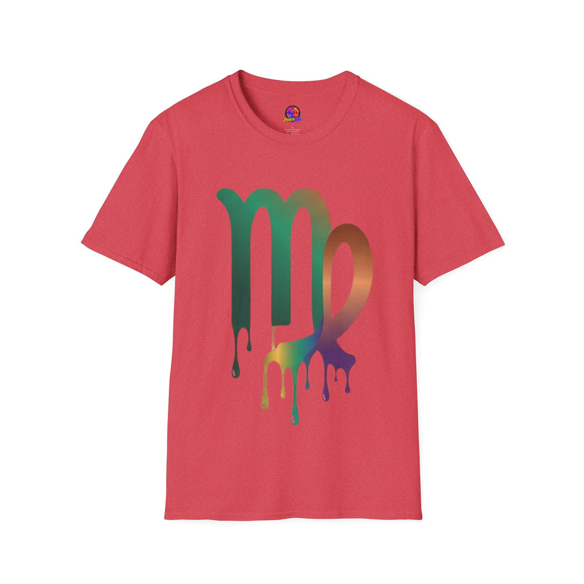 Virgo Zodiac Drip T-Shirt — Colorful Virgo Sign Astrology Tee