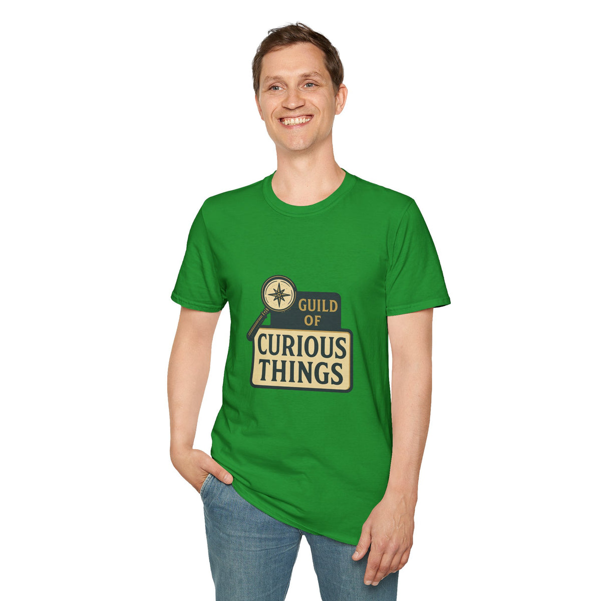 Curious Things T‑Shirt — Guild of Curious Vintage Badge Tee - Trending Now - August 2026