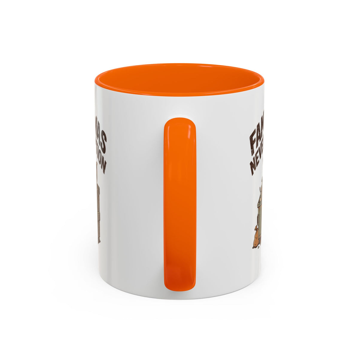 Funny And Witty "Famine Was Never An Option" Accent Coffee Mug (11, 15oz)