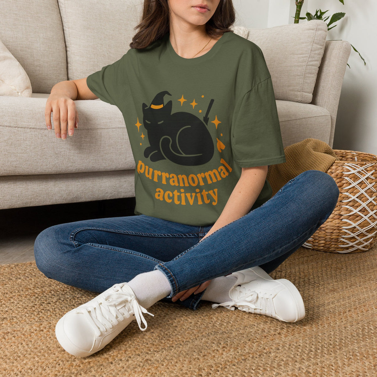 Paranormal Activity Circle T-Shirt — Cute Retro Ghost & Stars Tee - Trending Now - August 2026