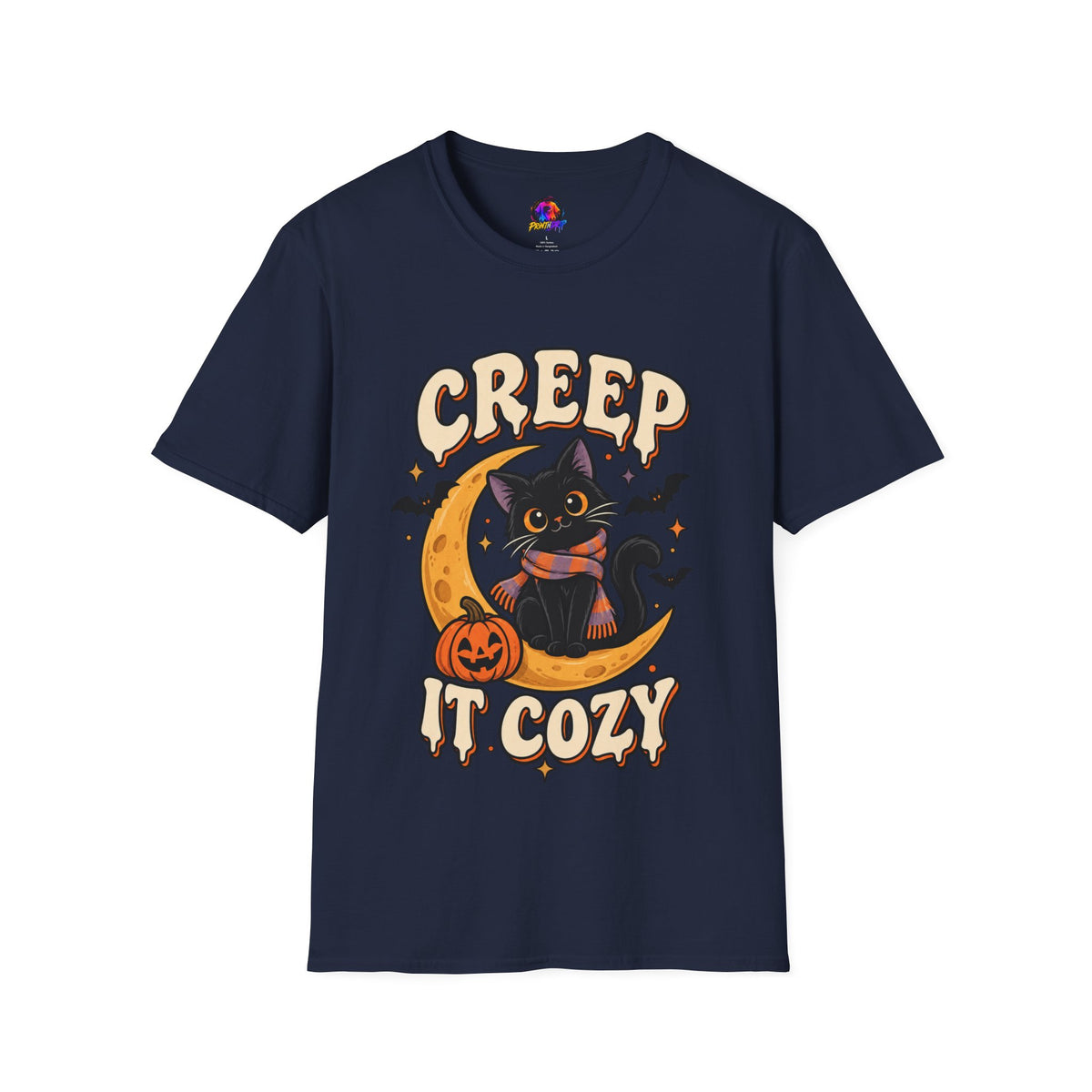 Creep It Cozy Halloween Cat T-Shirt
