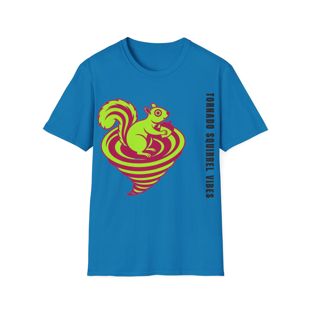 Squirrel Tornado T‑Shirt — Neon Retro Squirrel Whirl Graphic Tee - Trending Now - September 2026
