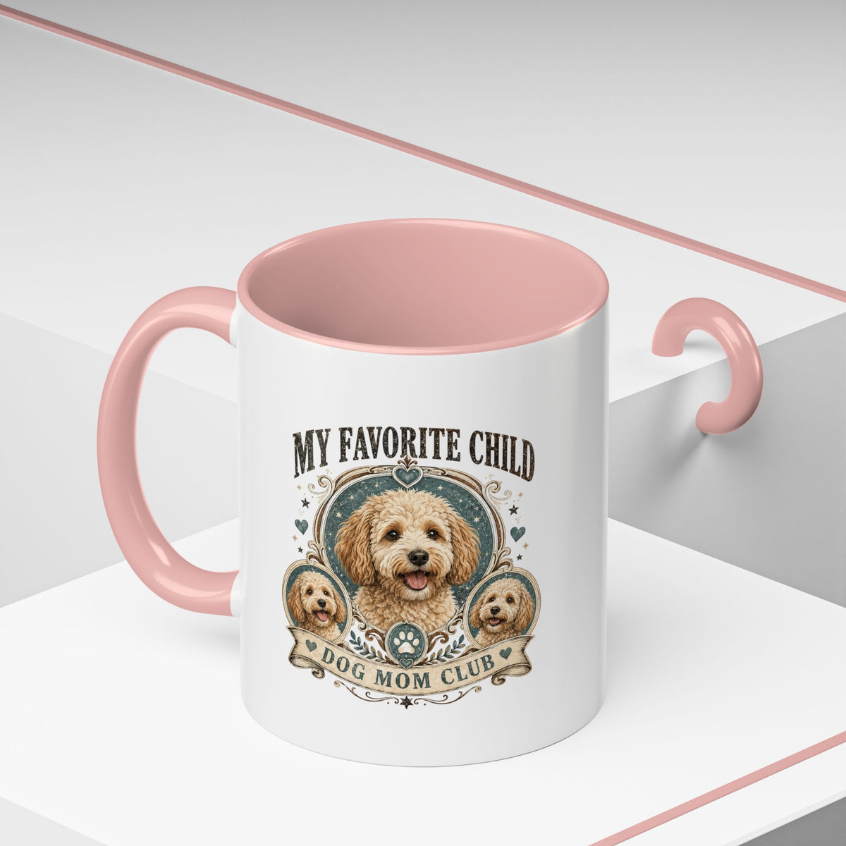 Milo Bailey Dog Dad Mom Dog Mom Coffee Mug – “My Favorite Child” Cute Paw Print Accent Mug