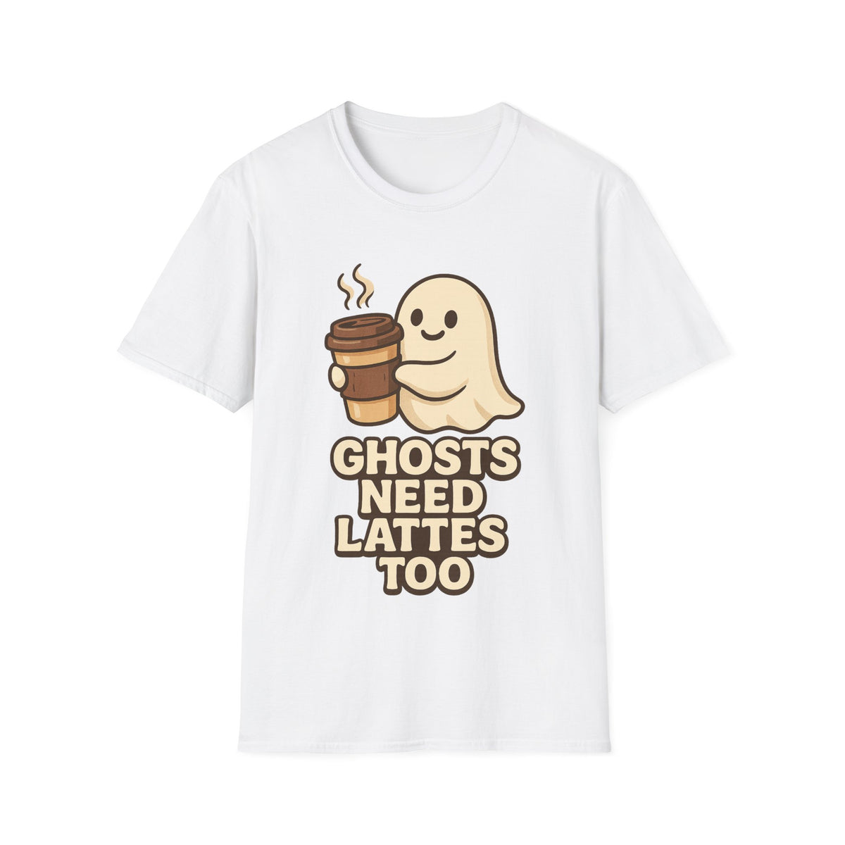 Ghosts Need Lattes Too T-Shirt - Trending Now - August 2026