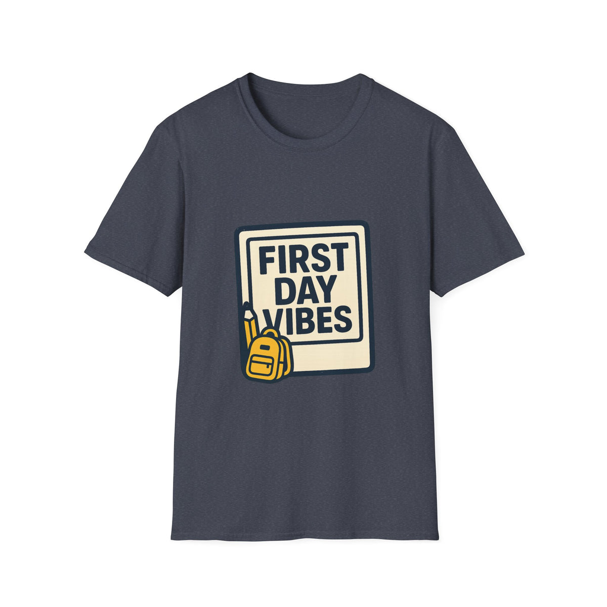 First Day Vibes T-Shirt — 'First Day' Retro Badge Tee - Trending Now - September 2026