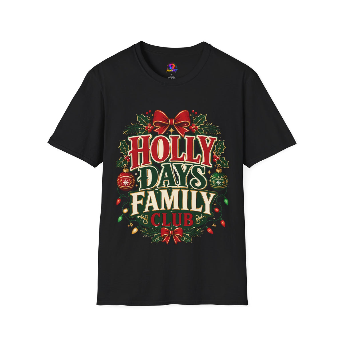 Holly Days Family Club T‑Shirt — Festive Christmas Holiday Tee