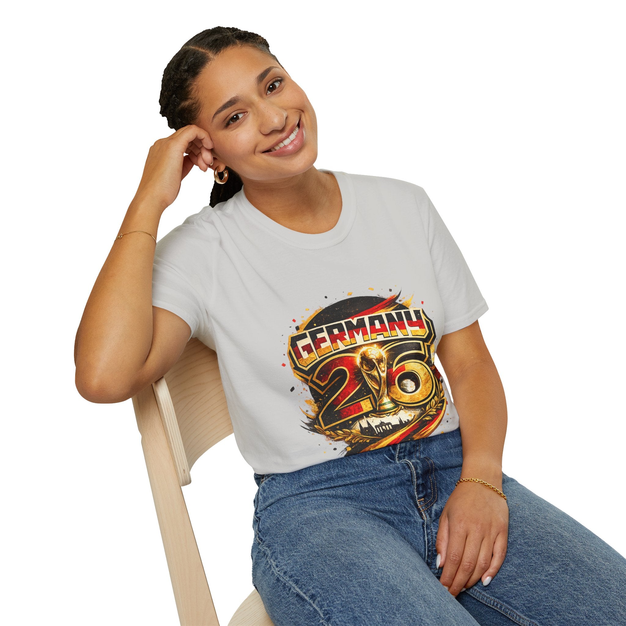 Germany 26 Skull Graphic T‑Shirt — Retro Soccer Fan Tee
