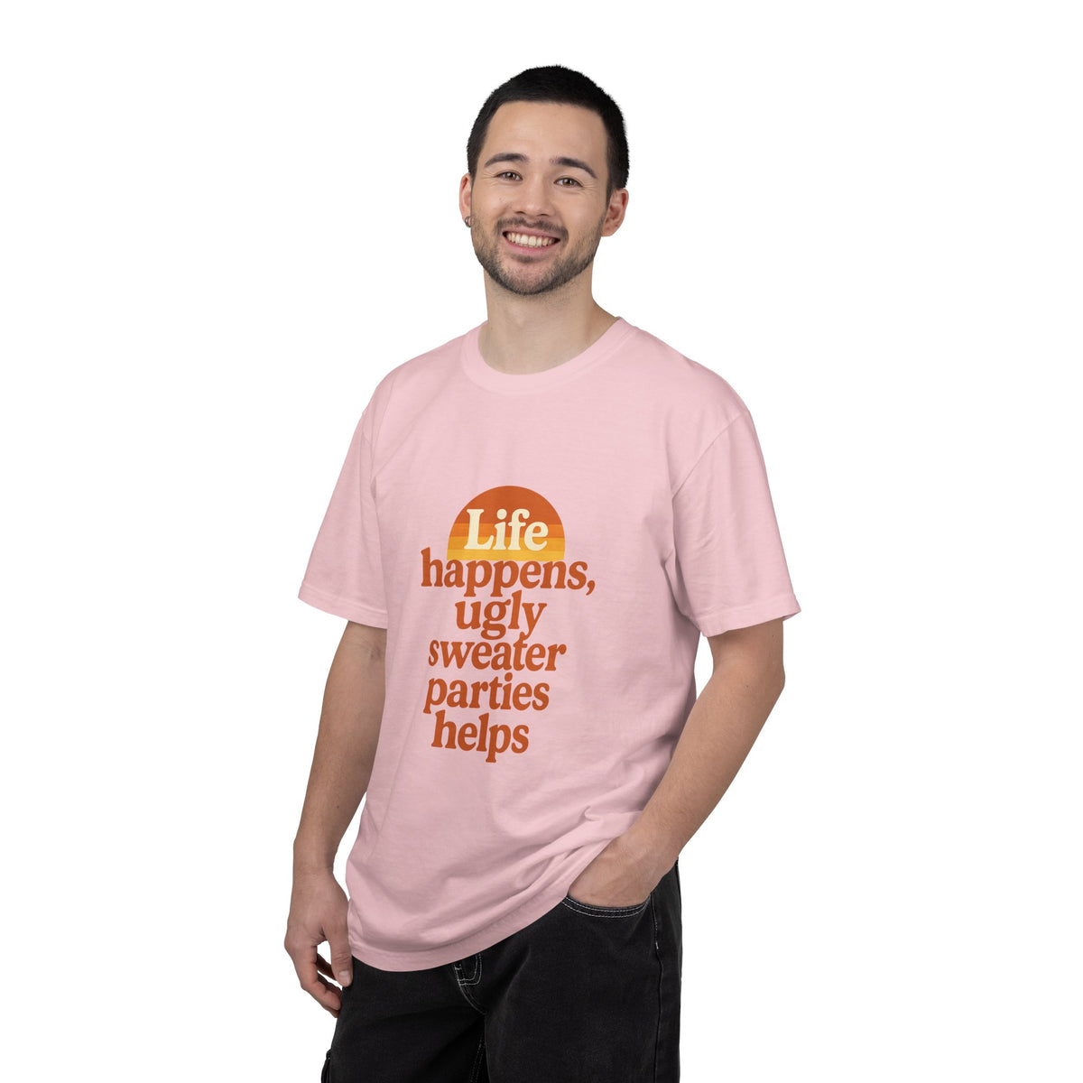 Life Happens Ugly Sweater Parties Helps T-Shirt - Trending Now - October 2026