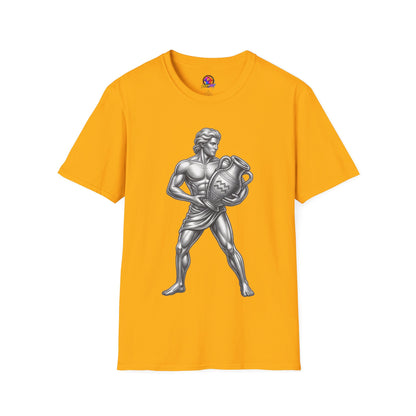 Aquarius Zodiac T-Shirt — Mythic Water Bearer Astrology Tee