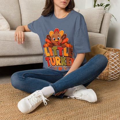 Little Turkey T‑Shirt – Cute Thanksgiving Kids & Family Tee