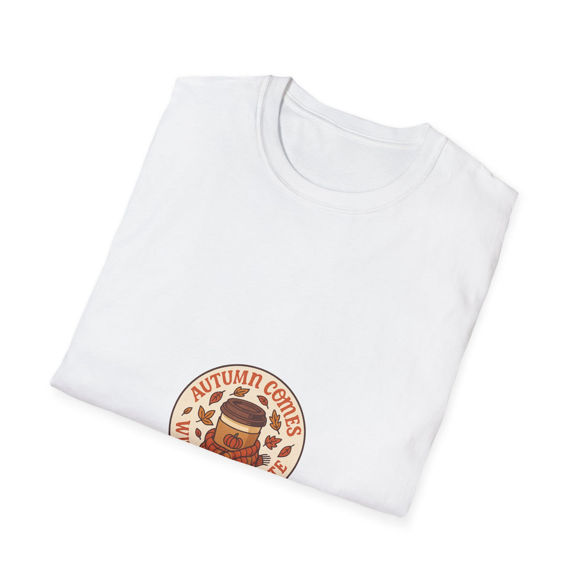 Coffee & Pumpkin Patch T-Shirt — "Autumn Coffee: Pumpkin Spice" Fall Cafe Shirt - Trending Now - October 2026