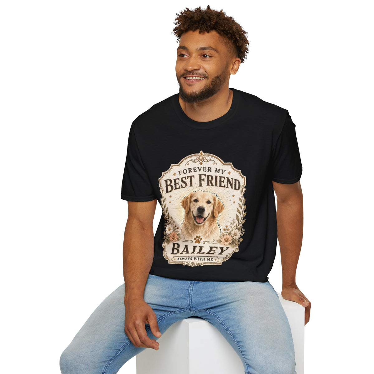 Forever My Best Friend Dog T-Shirt — Personalized Pet Tribute Tee