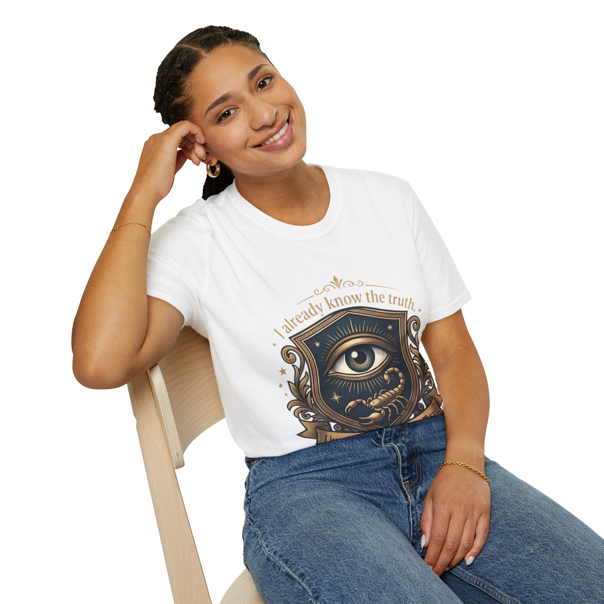 I Already Know the Truth Scorpio T-Shirt — Mystical Third Eye Zodiac Tee