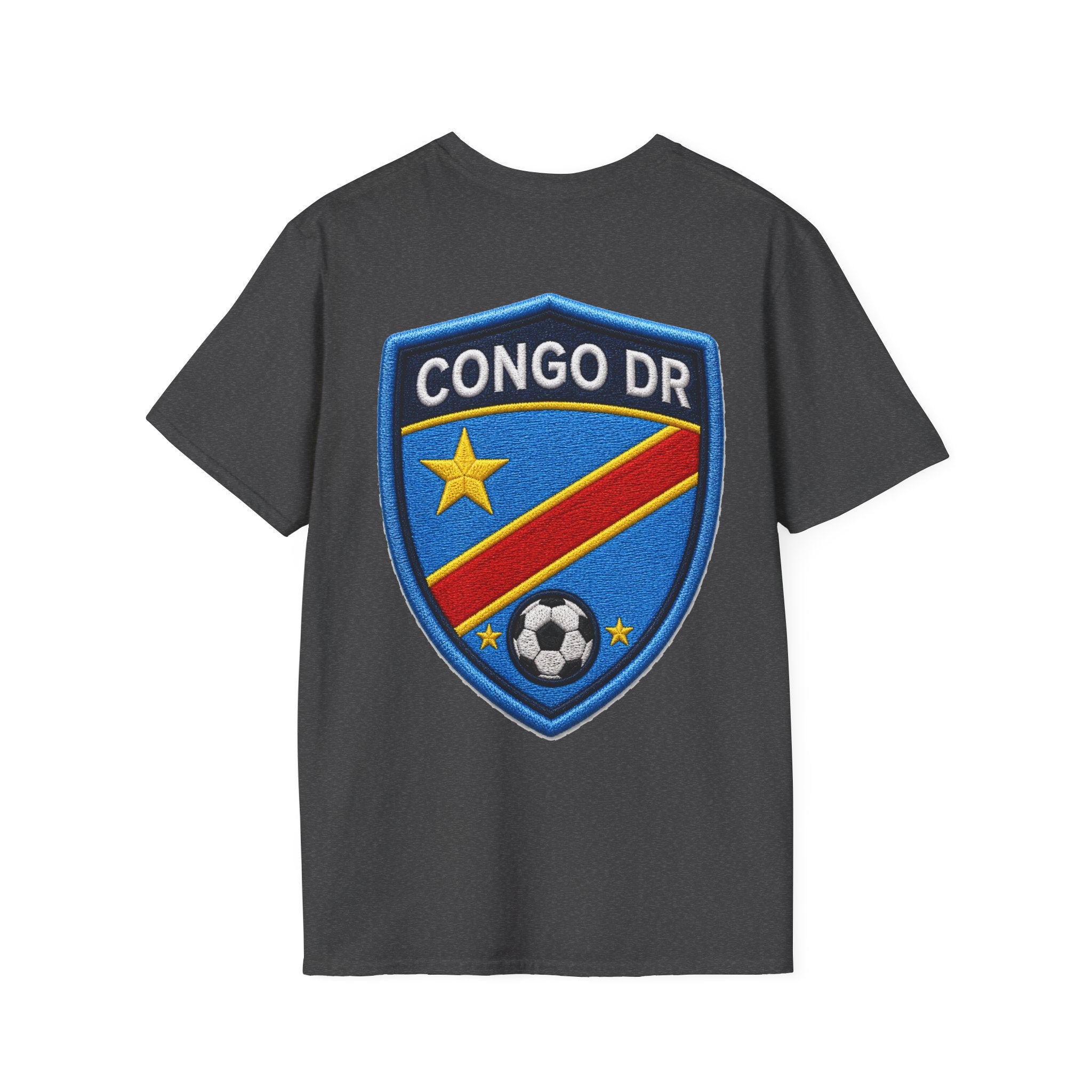 Congo Soccer T-Shirt — Congo Blue Rise Football Fan Tee