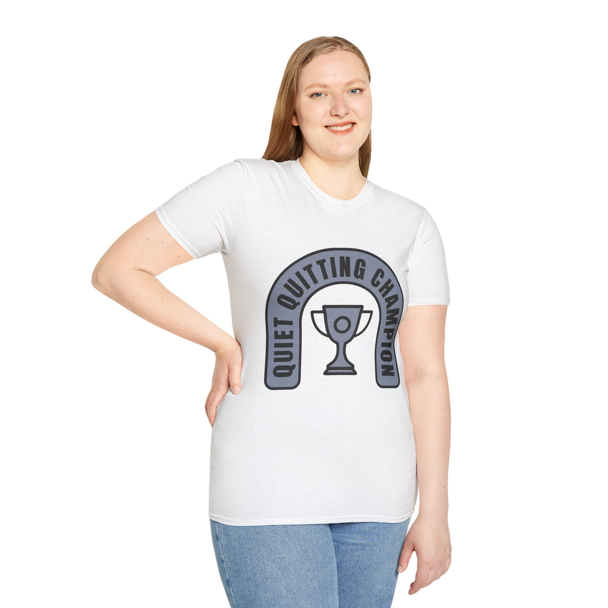Quiet Quitting Champion T-Shirt — Funny Workplace Trophy Tee - Trending Now - August 2026