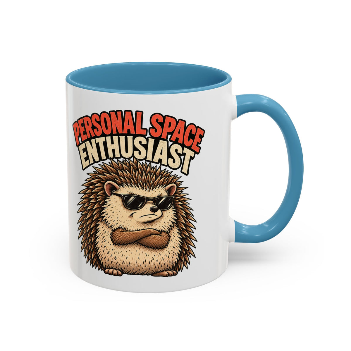 Funny And Witty "Personal Space Enthusiast" Accent Coffee Mug (11, 15oz)