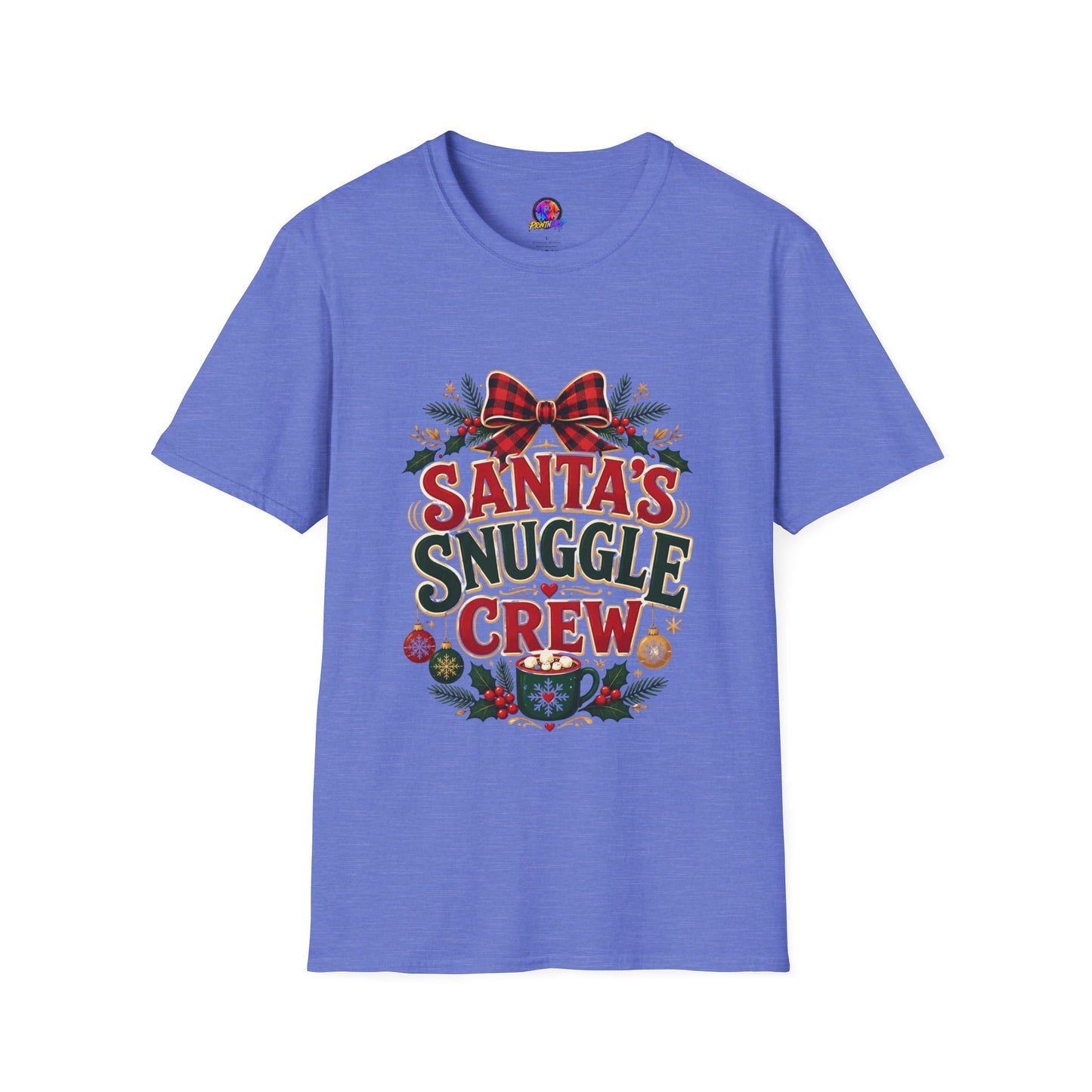 Santa's Snuggle Crew T-Shirt — Cute Christmas Holiday Tee