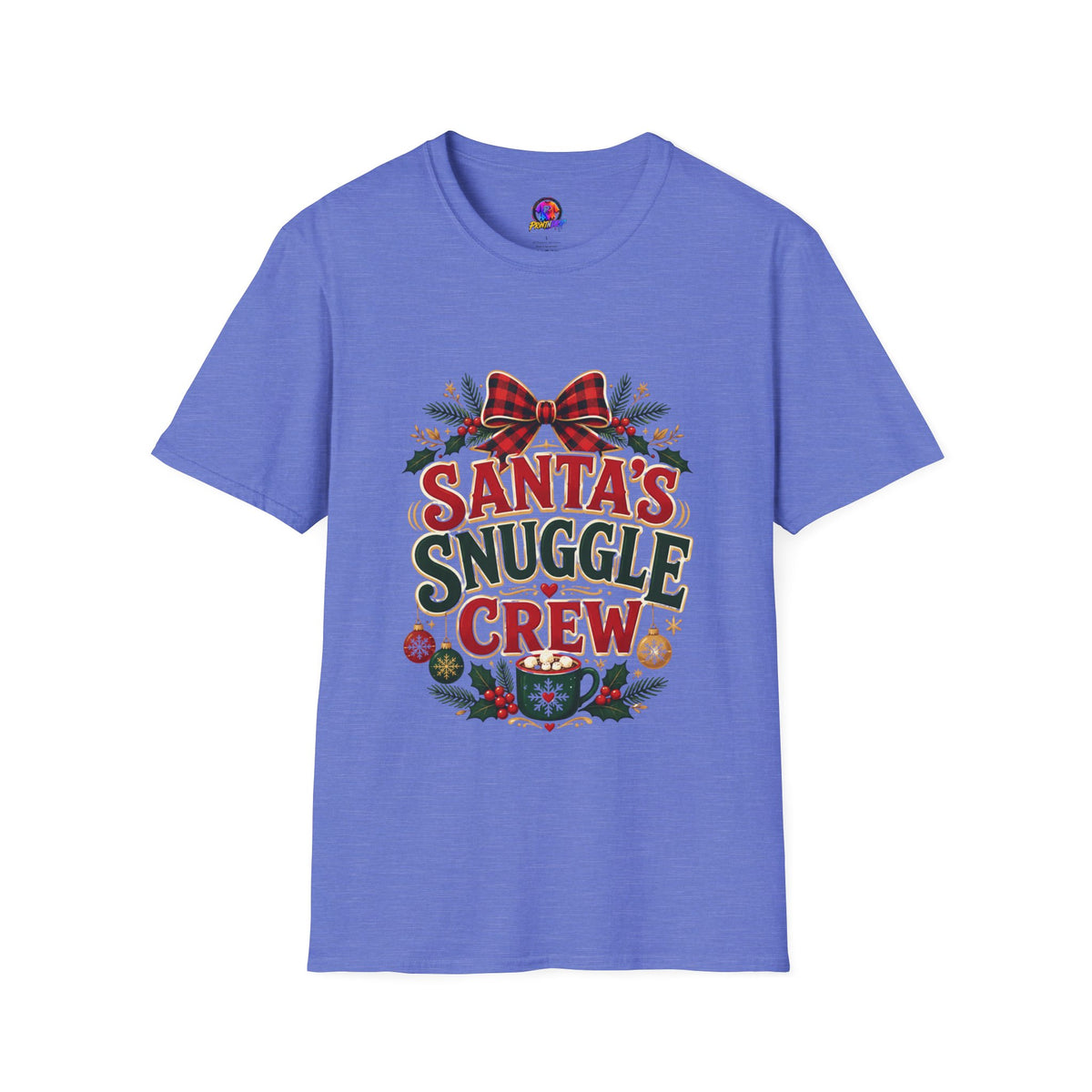 Santa's Snuggle Crew T-Shirt — Cute Christmas Holiday Tee
