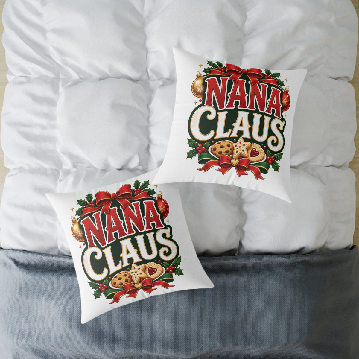 Nana Claus Christmas Pillow
