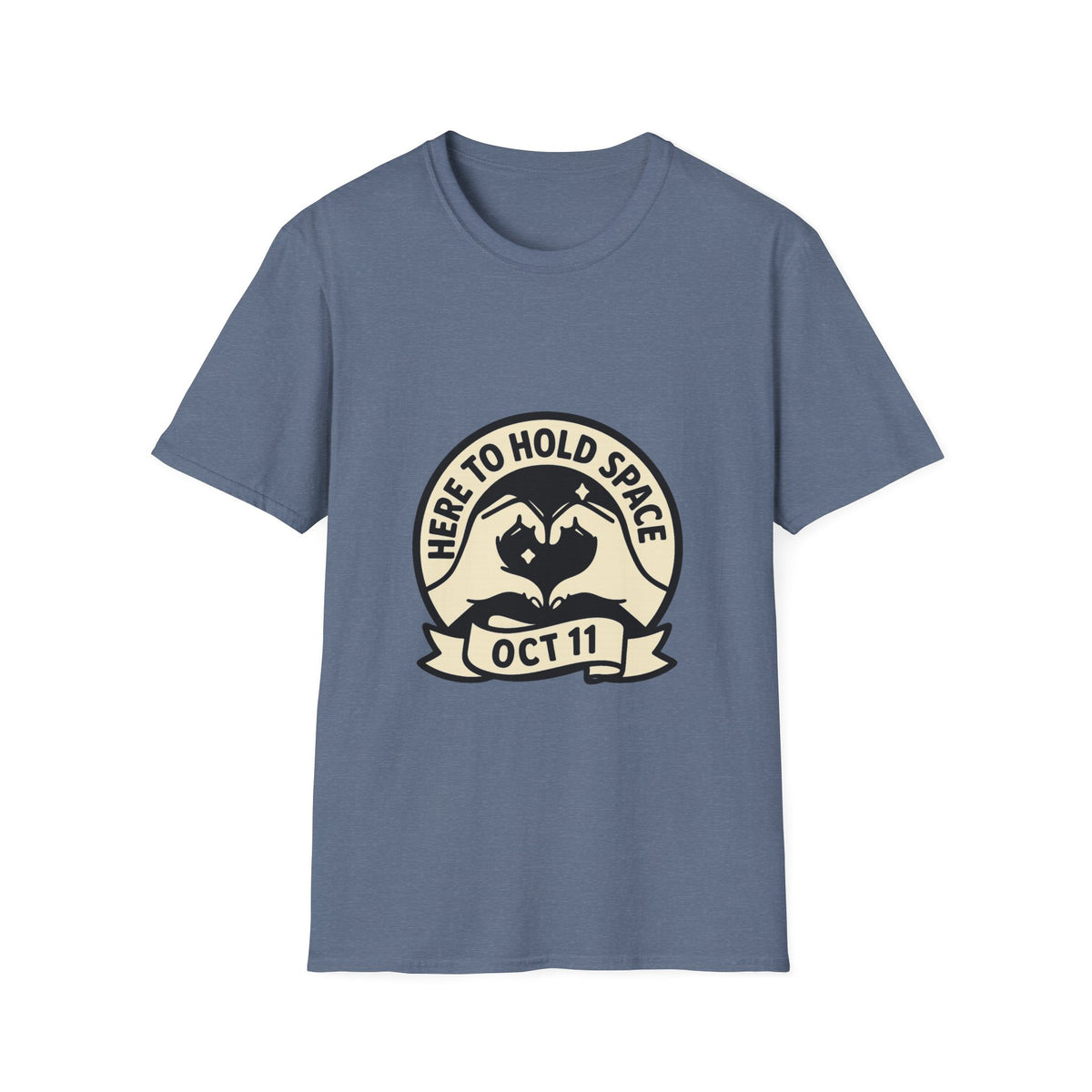 Sea Turtle Rescue Badge T-Shirt — "Here to Hold Space" Oct 11 - Trending Now - October 2026