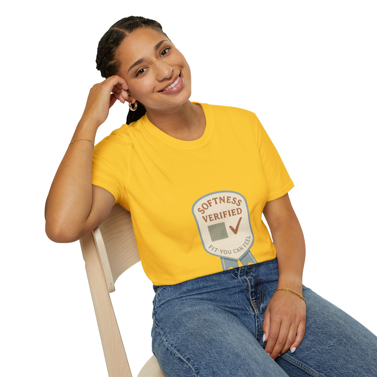 Softness Verified Badge T-Shirt — Cozy Comfort Graphic Tee - Trending Now - October 2026