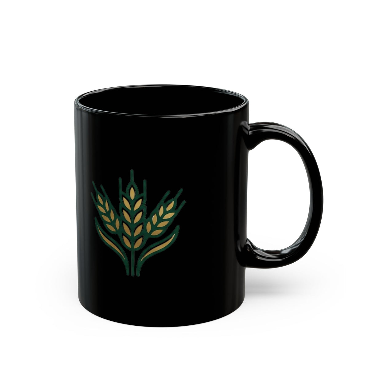 Virgo Zodiac Mug Golden Wheat Black Mug — Rustic Farmhouse Coffee Cup