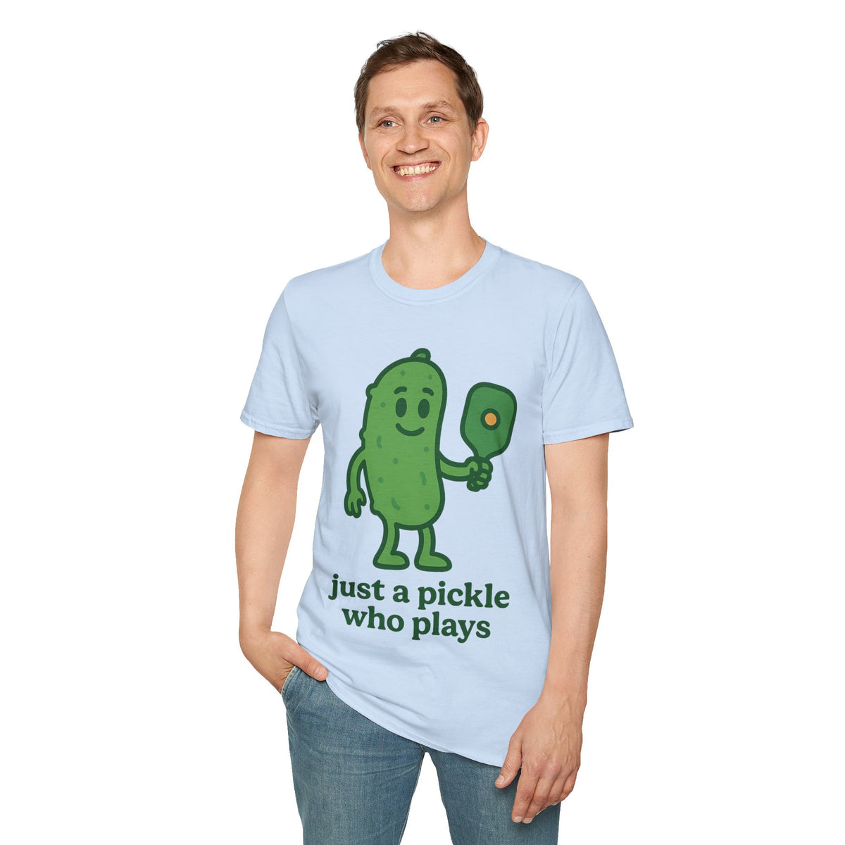 Pickle Shirt — "Just a Pickle Who Plays" Cute Pickle Gamer Tee - Trending Now - September 2026