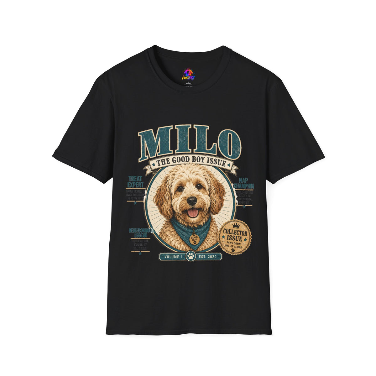 Milo 'The Good Boy Issue' T-Shirt — Cute Dog Portrait Tee