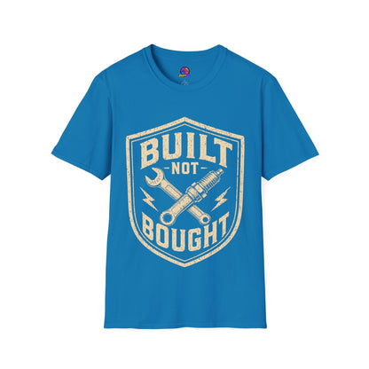 Built Not Bought T-Shirt — Vintage Mechanic Auto Repair Tee