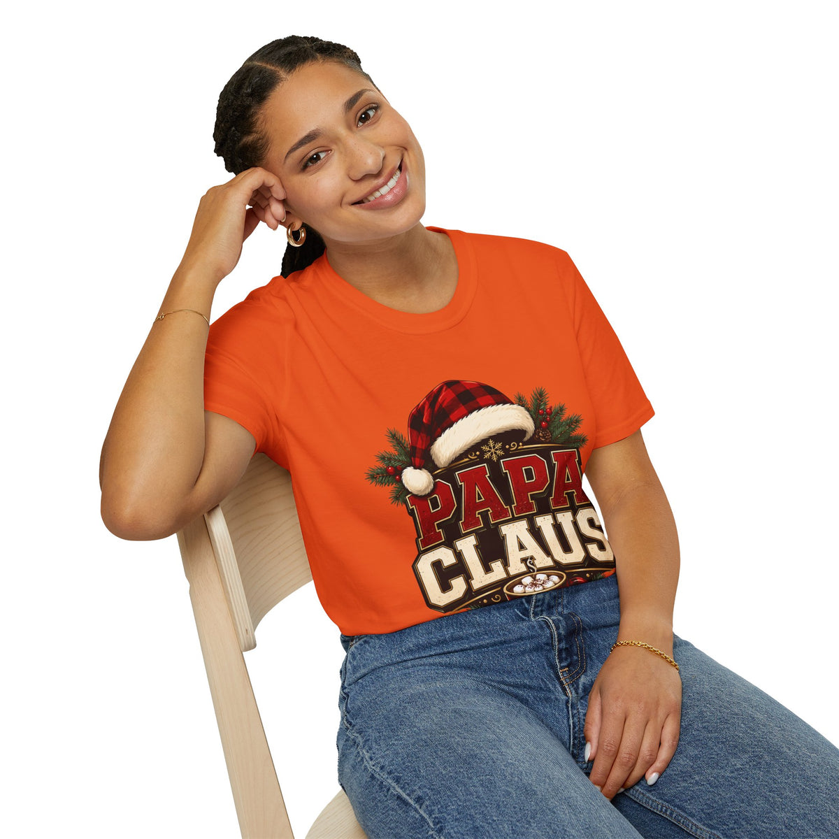 Papa Claus T-Shirt — Festive Holiday Dad Christmas Tee
