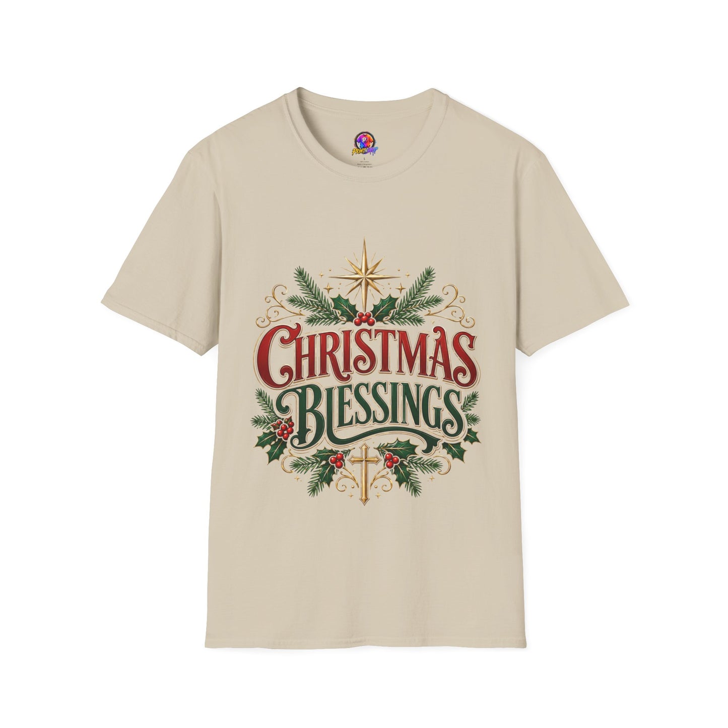 Christmas Blessings T-Shirt – Festive Holiday Graphic Tee